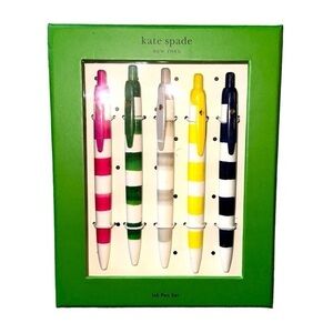 Kate Spade Rugby Stripe Pen Set